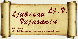 Ljubisav Vujašanin vizit kartica